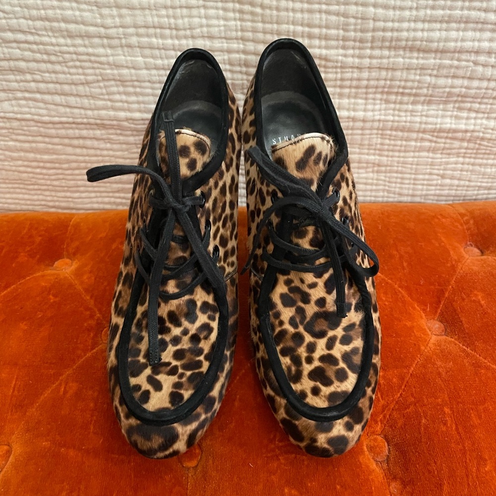 Stuart Weitzman leopard platform oxfords - Picture 2 of 8